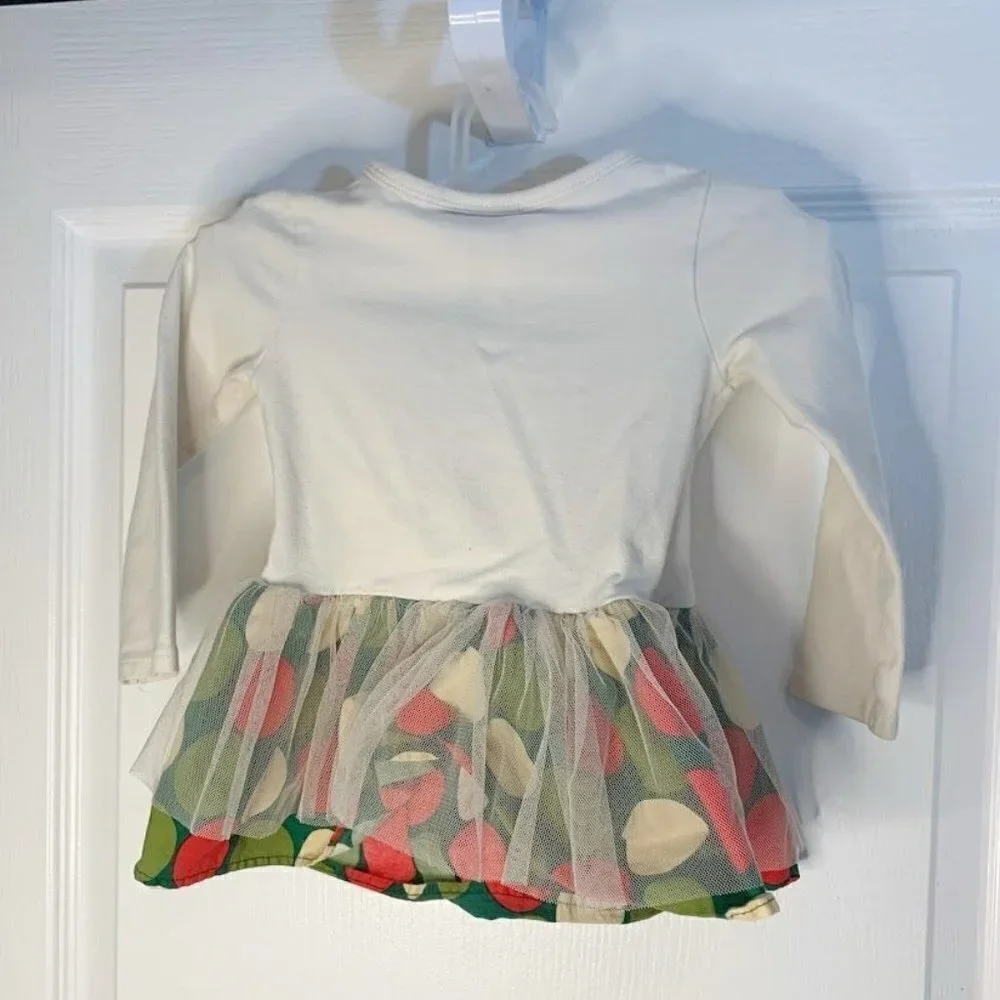 Holiday Edition XMAS Festive Girls Santa's Favorite Tutu Tulle Polka Dot Dress